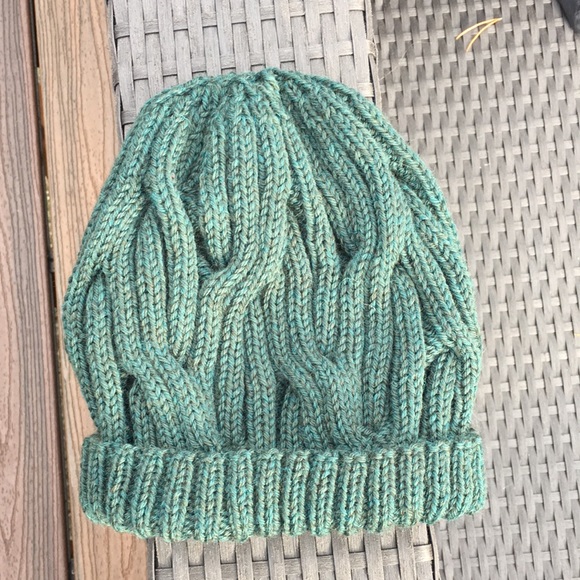 Hand Knit Cabled Slouchy Hat - Picture 4 of 4